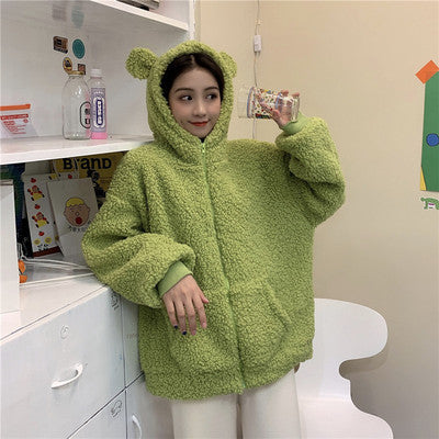 Bear Ears Funny Cute Coat Women