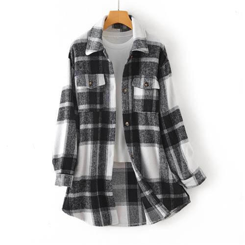 Fashion Casual Long Shirt Coat Women