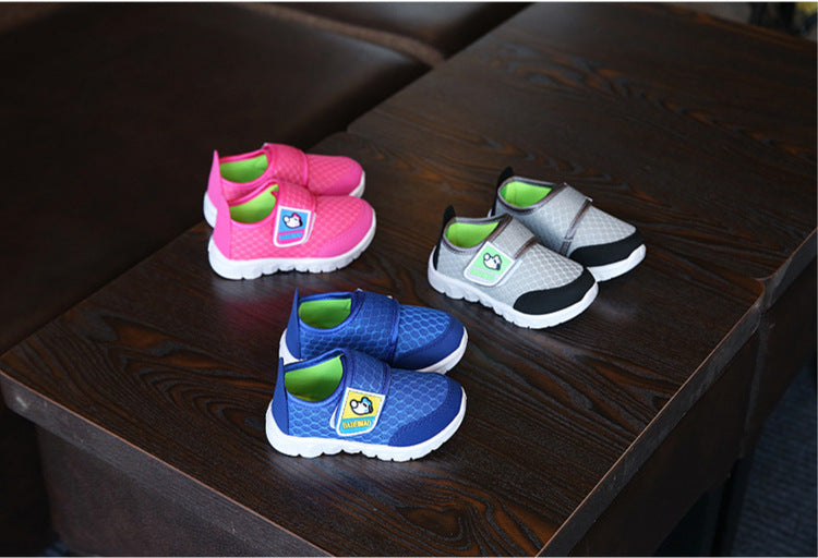 Spring Children's Sports Shoes, Boys And Girls Soft-soled Net Shoes Casual Shoes