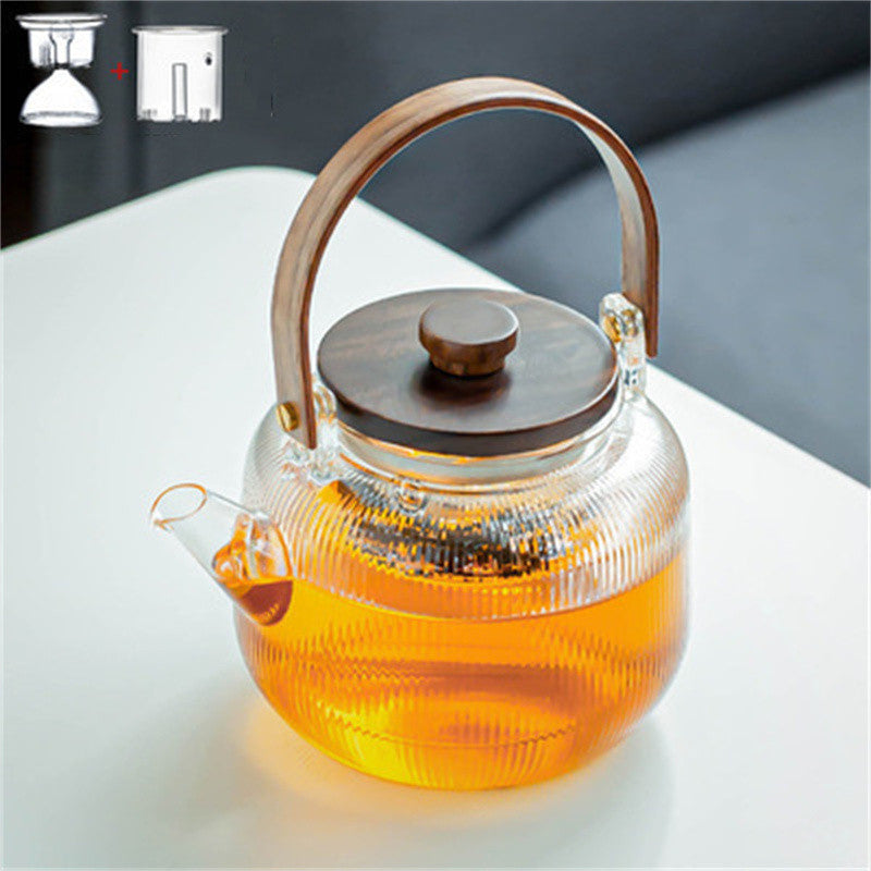 High Borosilicate Glass Steaming And Cooking Teapot