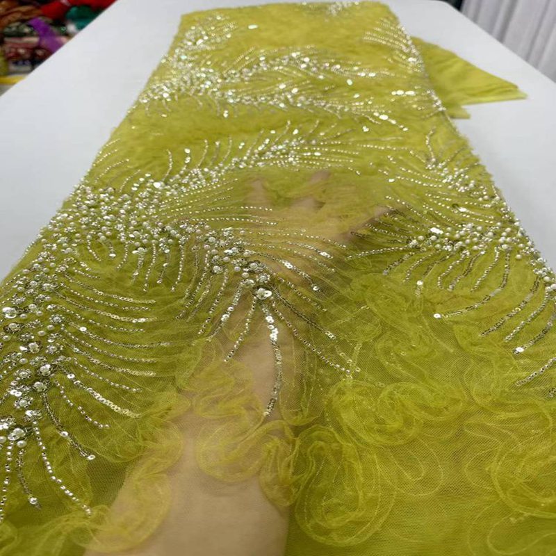 Embroidered Lace Fabric Plate Embroidery Cloth