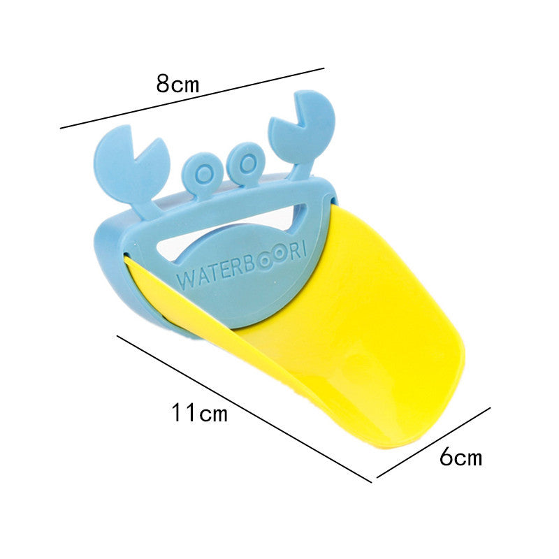 Children Bathroom Frog Crab Shape Faucet Extender Water-saving Cartoon Kids Wash-hand Faucet Extension Bathroom Accessories