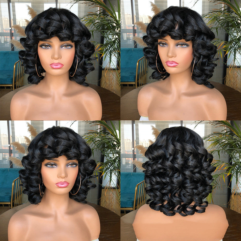 Women's Gradient Roman Volume Full Head Cover Wig