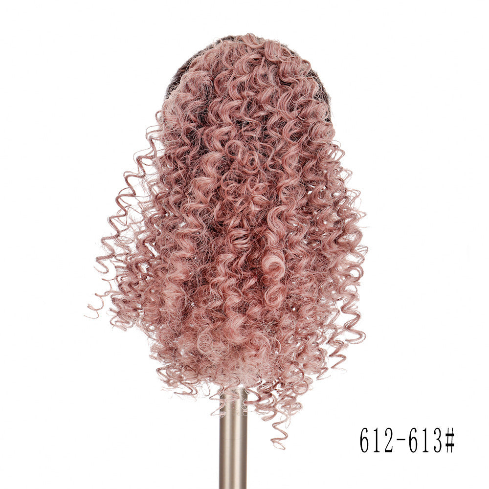 Small Curly Ponytail Chemical Fiber Elastic Mesh Wig Braid