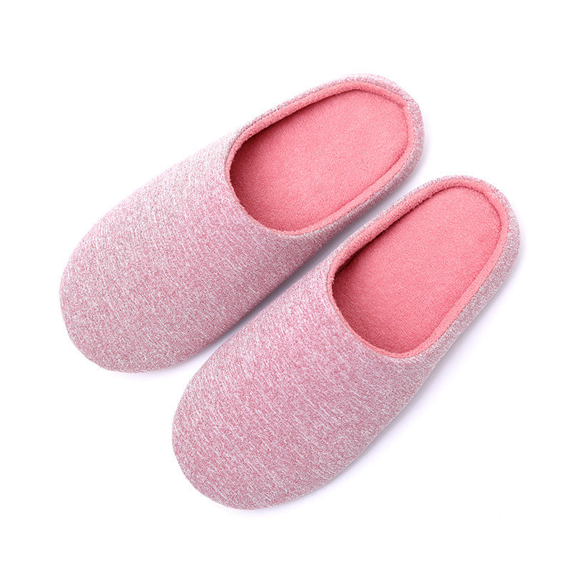 Home wooden floor non-slip warmth half-pack heel slippers