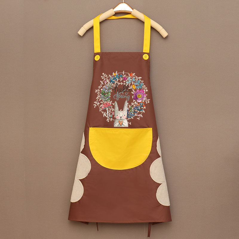 Cooking apron women waterproof