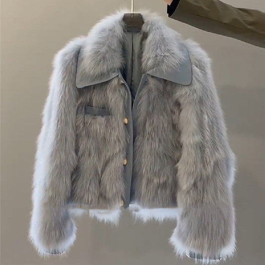 Fashion Personality Fur Temperament Coat Women