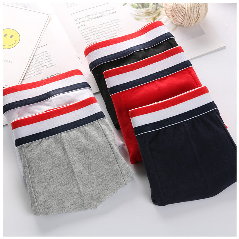 Pure cotton men's boxer breathable shorts