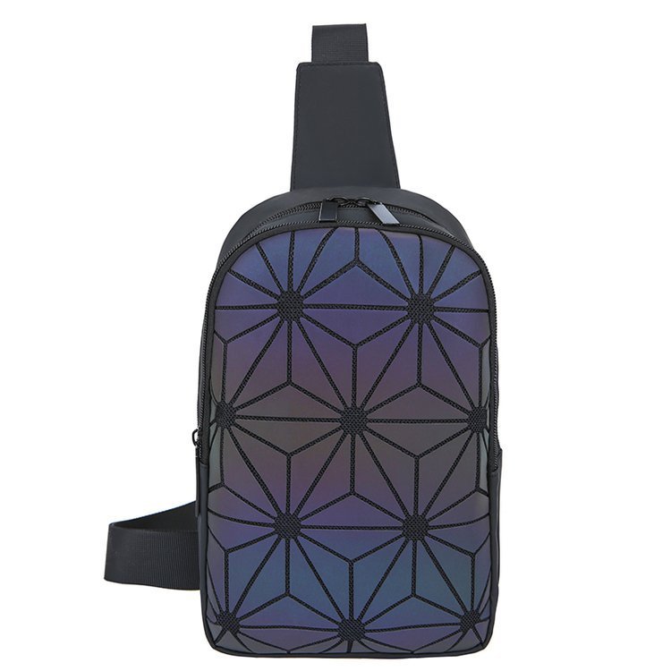 Luminous Geometric Rhombus Bag, Shoulder Bag, Chest Bag