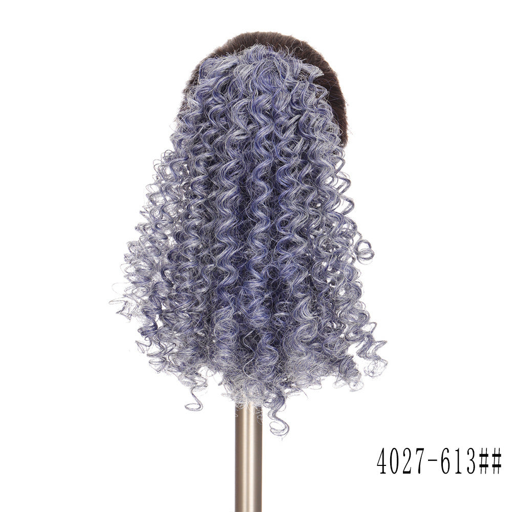 Small Curly Ponytail Chemical Fiber Elastic Mesh Wig Braid