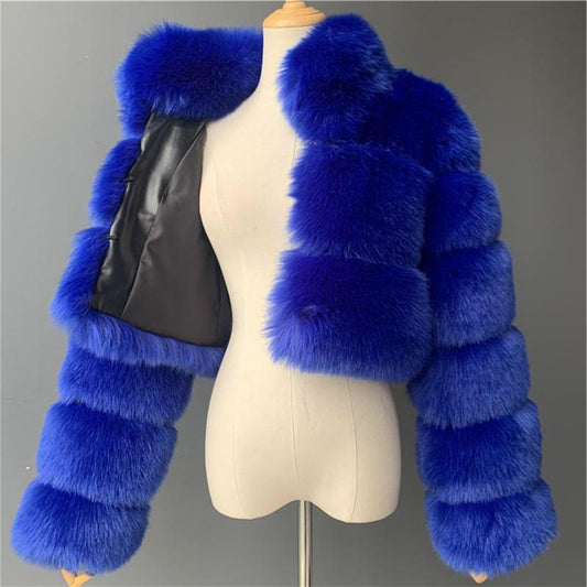 European And American Short Fur Coat For Women