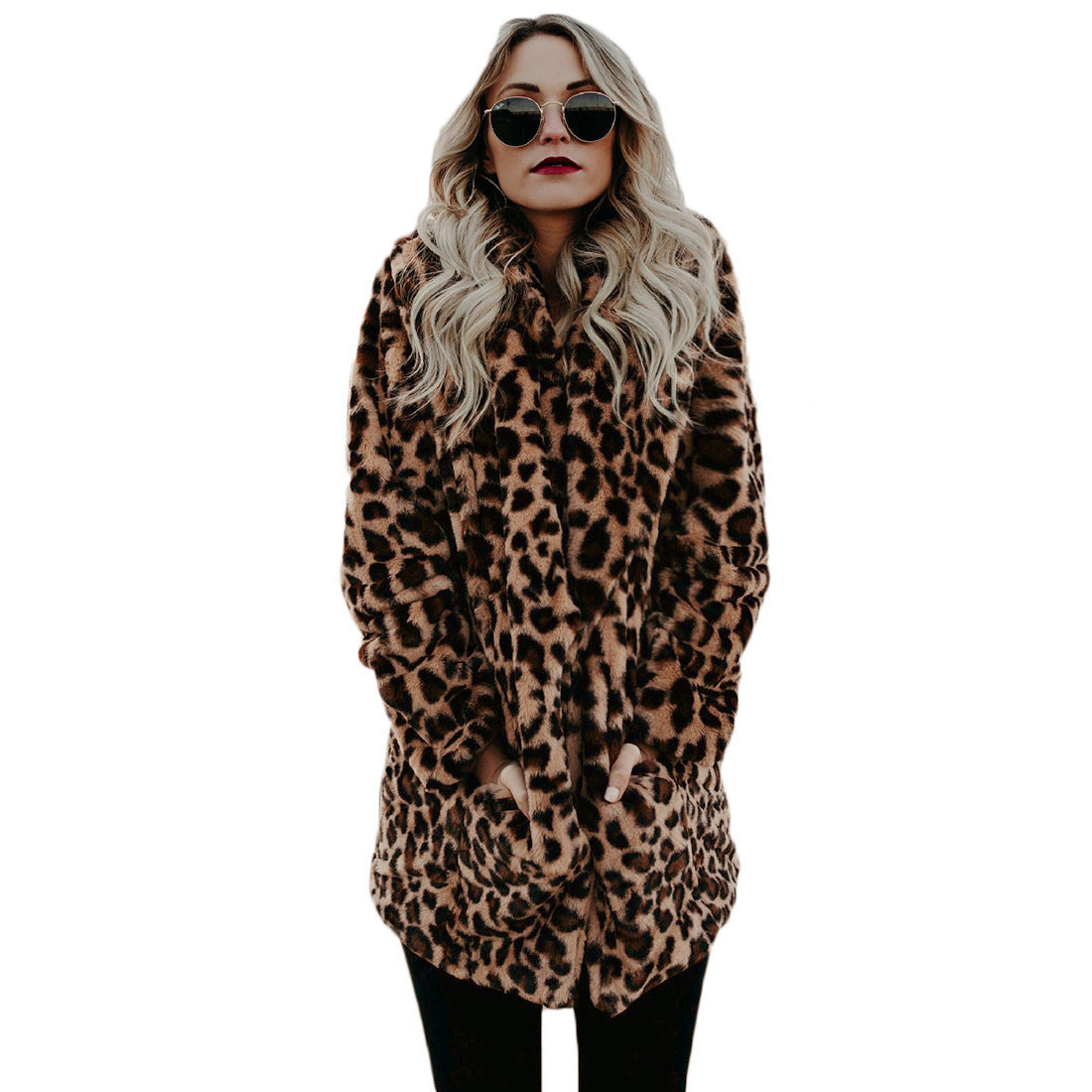 Artificial Faux Fur Women Winter Coat