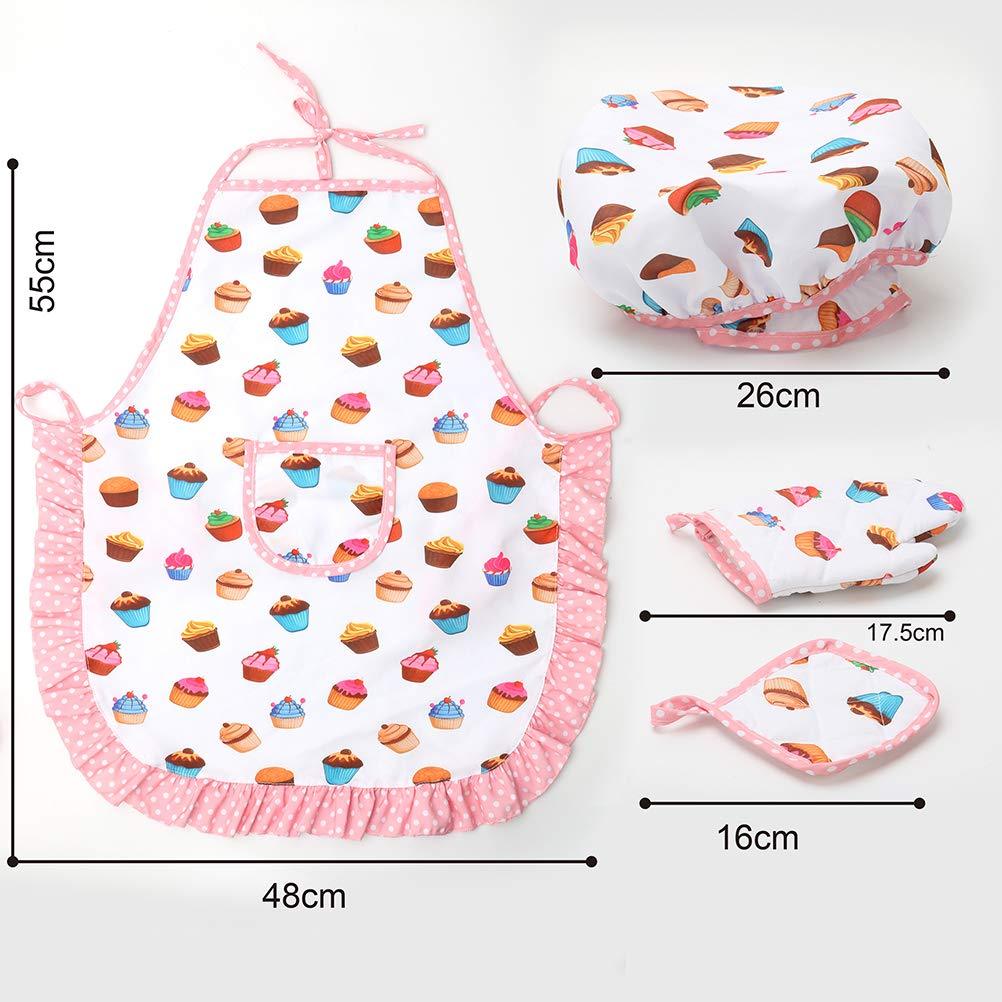 Children's apron cake cooking tools