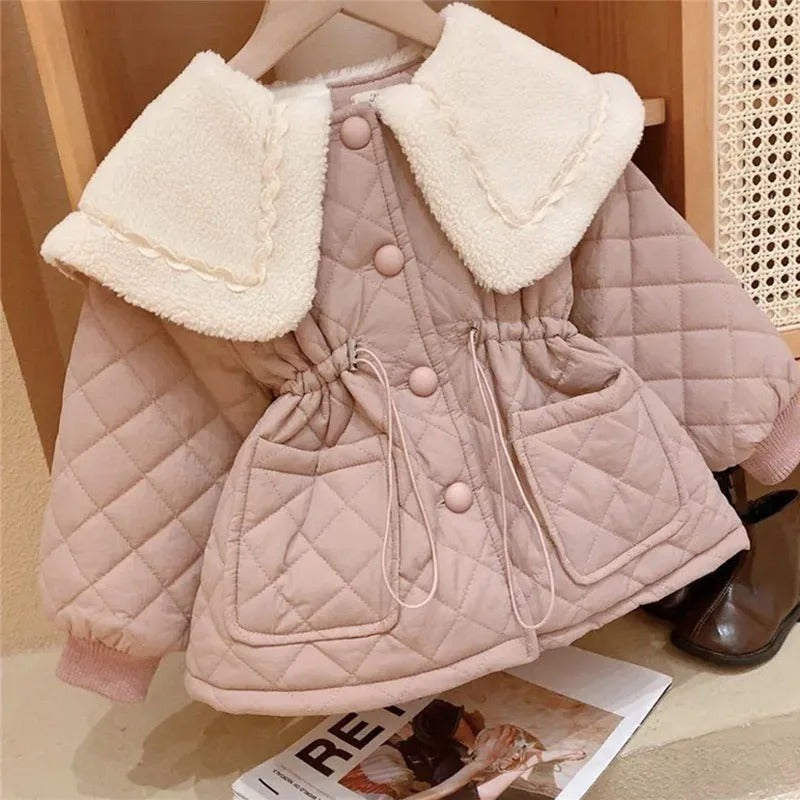 Girls'cotton-padded Clothes Velvet Padded Thickened Coat