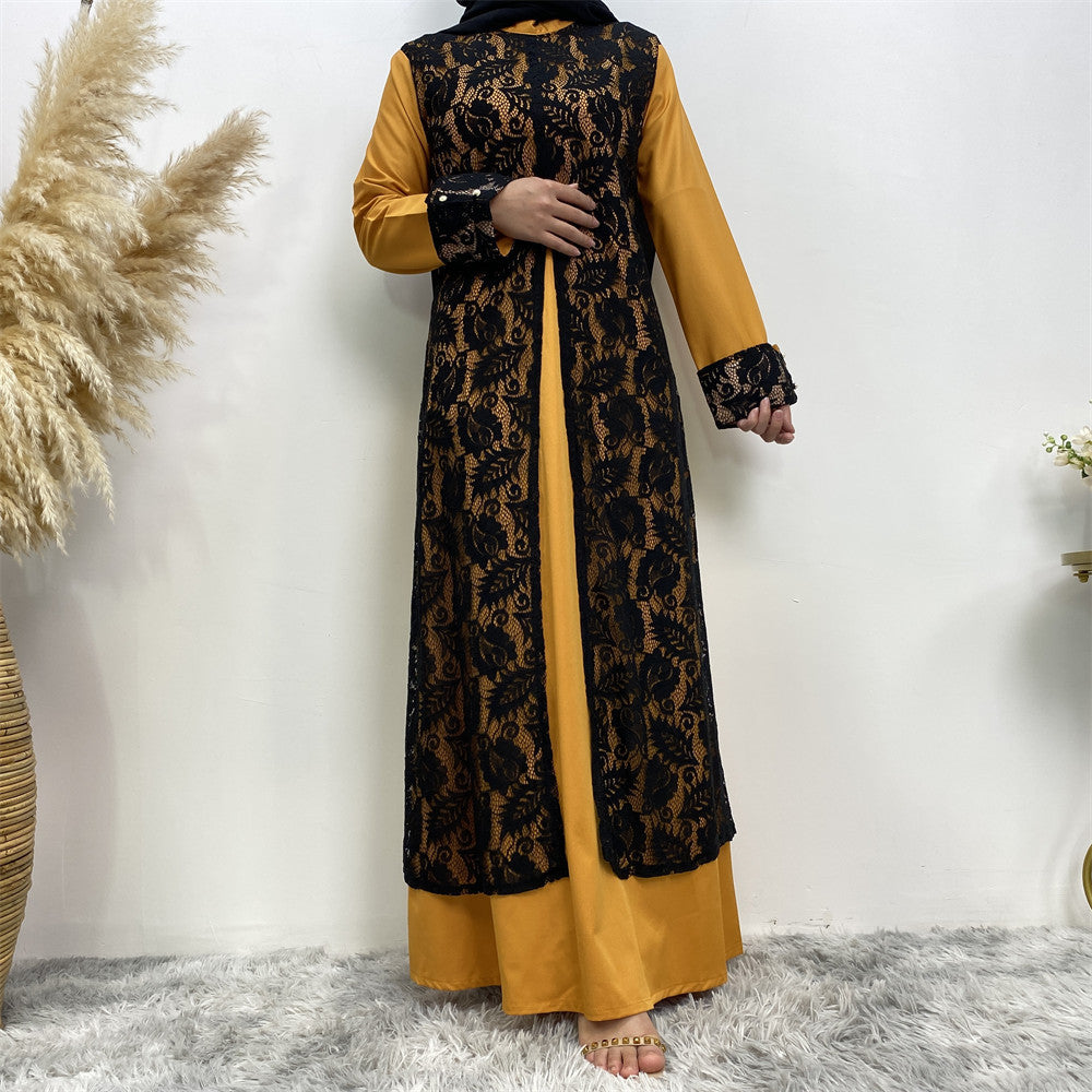 Lace Temperament Women's Clothing Arabic Clothing Robe