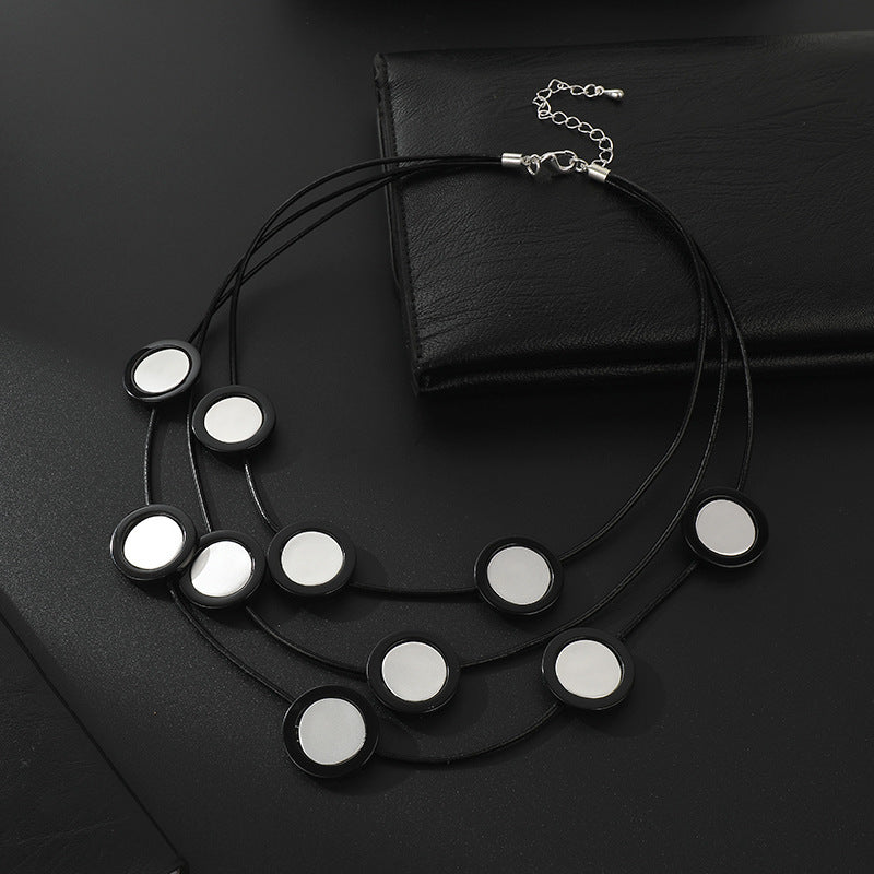 Choker Round Geometric Alloy Necklace