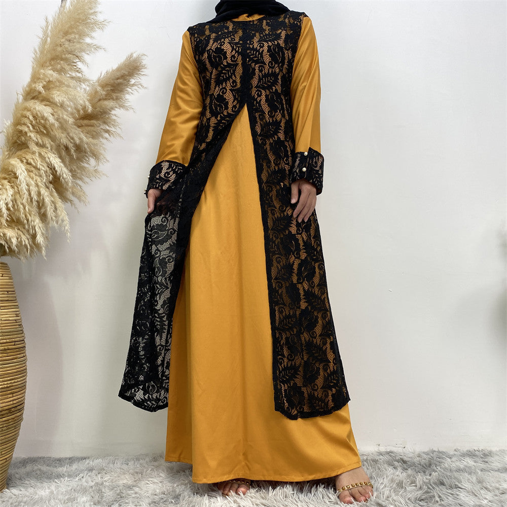 Lace Temperament Women's Clothing Arabic Clothing Robe