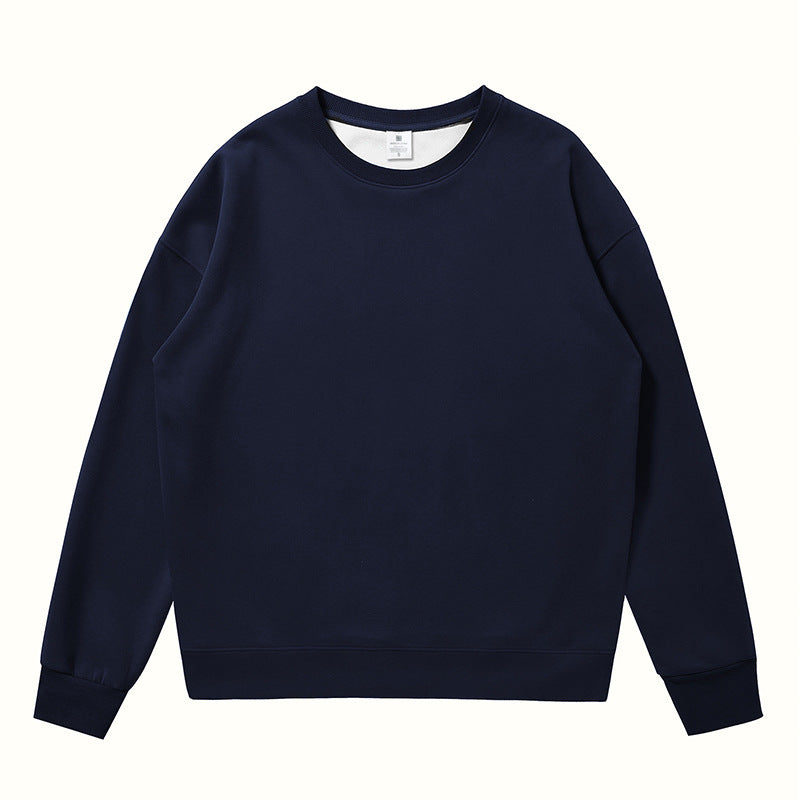 Non-gender Earth Color Round Neck Sweater