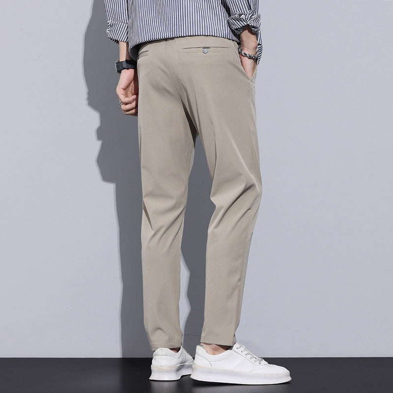 Cross-border Foreign Trade One Piece Dropshipping Men's Casual Pants Straight Slim Autumn And Winter Long Pants Men