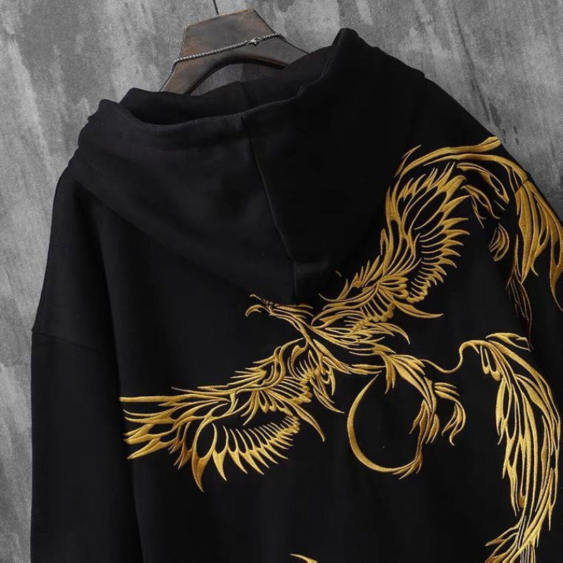 Heavy Industry Phoenix Embroidered Hoodie Male