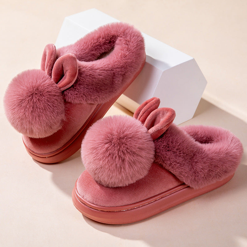 Cotton Slippers Full Heel Wrap Home Warm Ladies