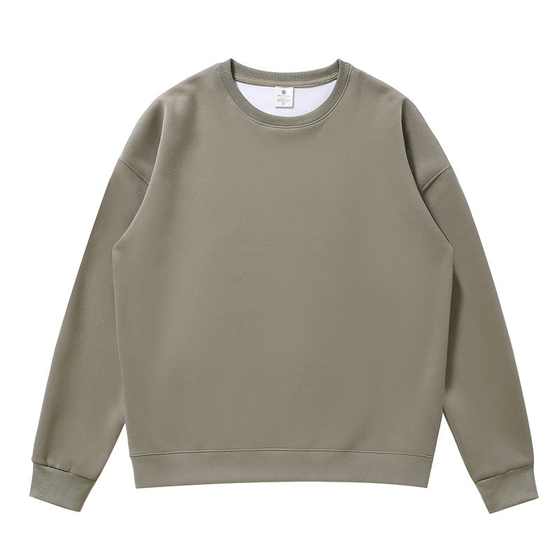 Non-gender Earth Color Round Neck Sweater