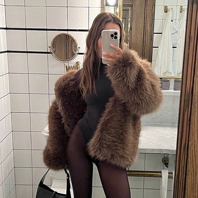 Artificial Fur Warm Coat Thick Coat Women