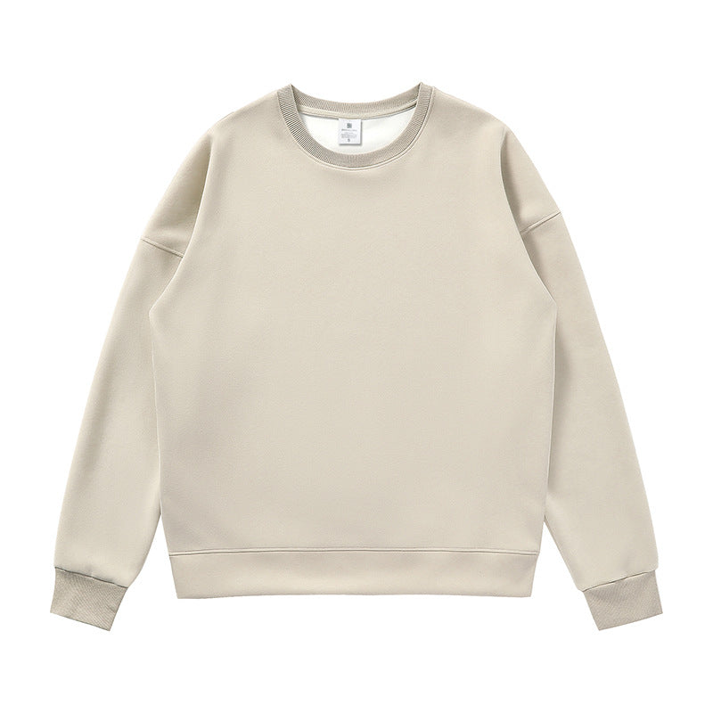 Non-gender Earth Color Round Neck Sweater