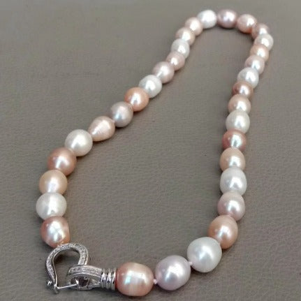 Natural Freshwater Thread Pearl Irregular Shaped Necklace