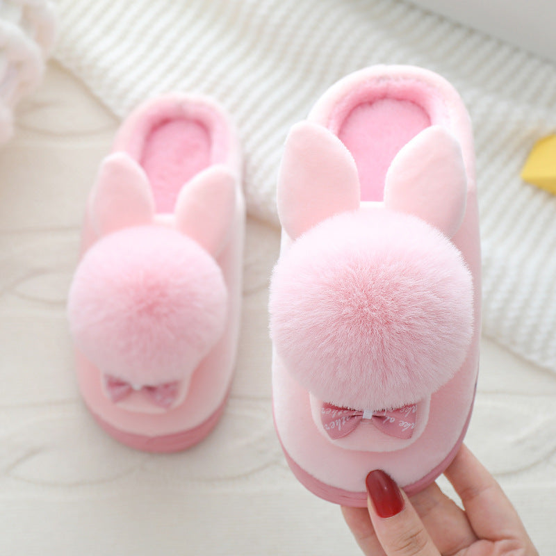 Autumn And Winter Boys And Girls Baby Cartoon Plush Shoes