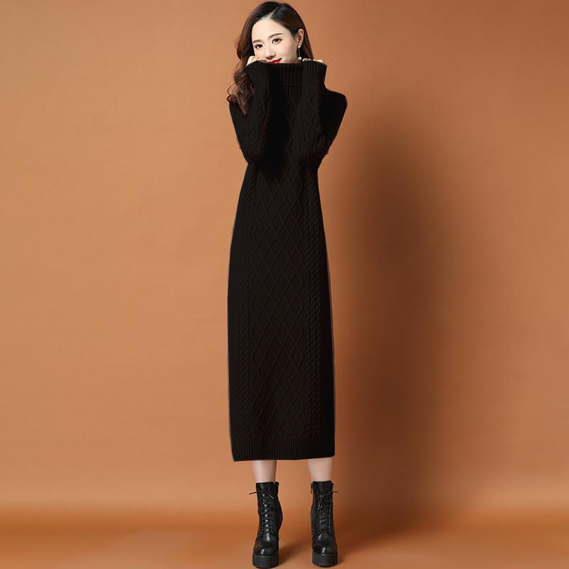 Slimming Match With Coat Knitted Dress Women