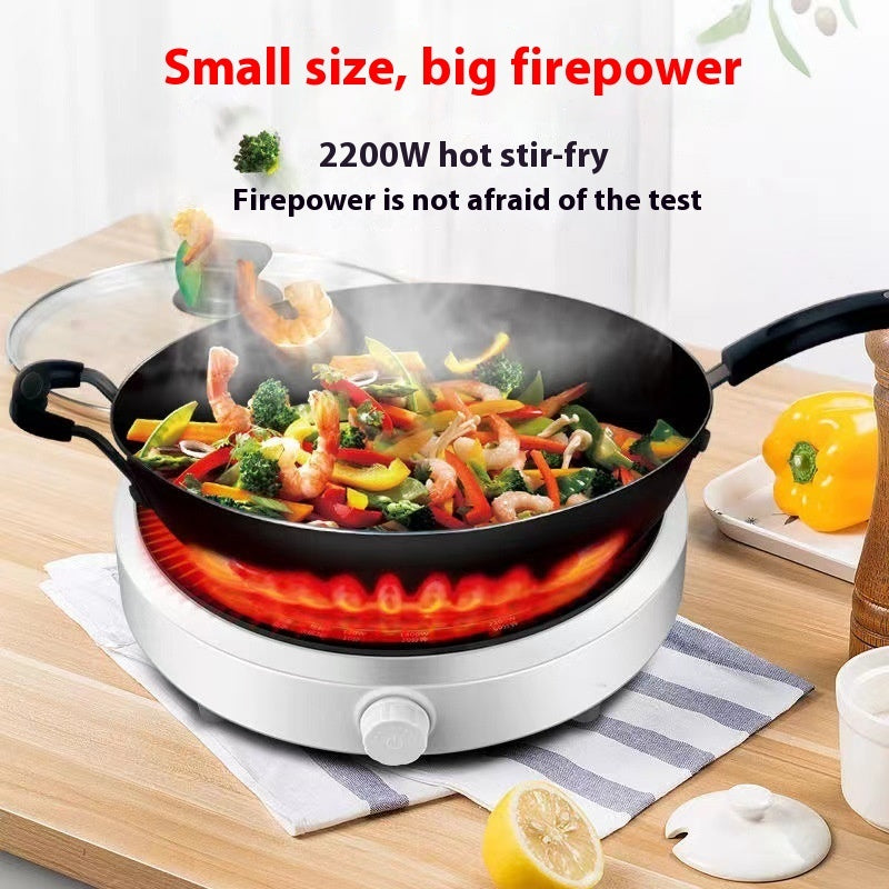 Mini Induction Cooker Household Multi-functional High-power Cooking Ultra-thin Round Intelligence