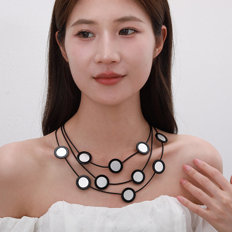 Choker Round Geometric Alloy Necklace