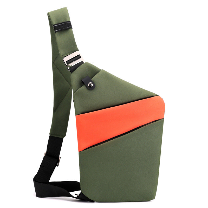 Canvas Chest Bags For Men And Women Across One Shoulder