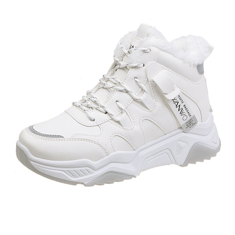 White Running Women Chunky Sport Shoes Woman Spring Summer Platform Sneakers