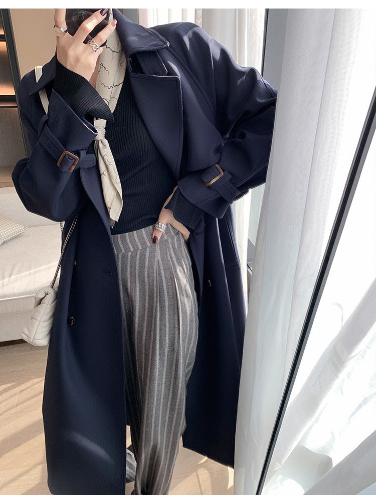 British Style Temperament Loose Coat Women