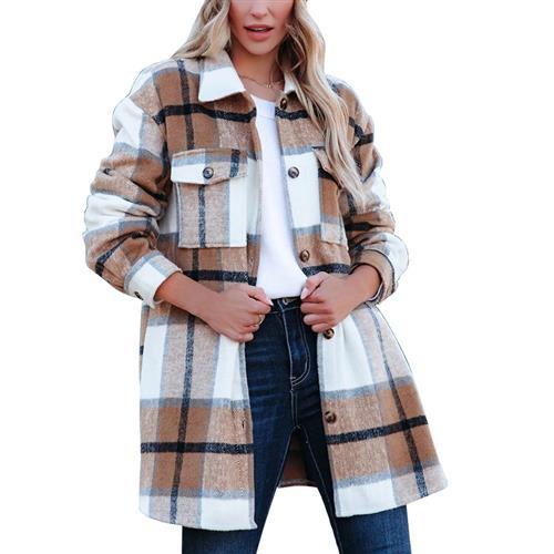 Fashion Casual Long Shirt Coat Women