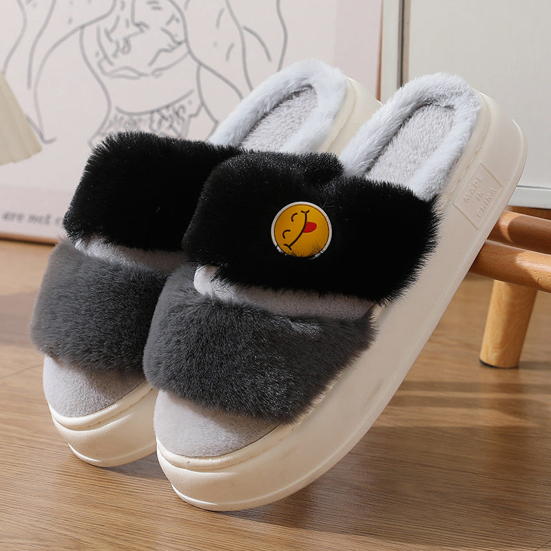 Thermal Cotton Slippers Cute Cartoon Winter Thickening