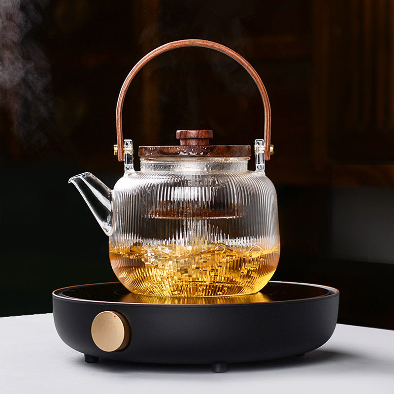 High Borosilicate Glass Steaming And Cooking Teapot