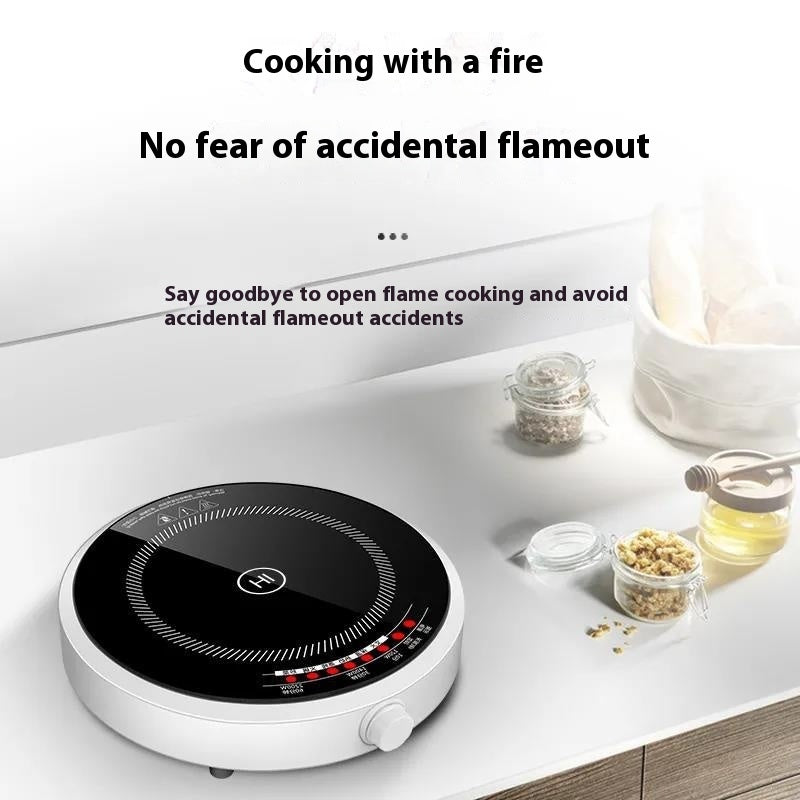 Mini Induction Cooker Household Multi-functional High-power Cooking Ultra-thin Round Intelligence