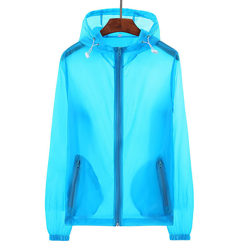 Sun Protection Clothing Men And Women Summer Loose Ultra-Thin Breathable Solid Color Tops