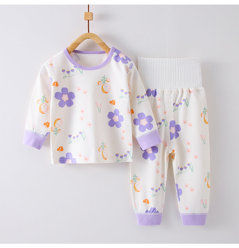 Underclothes Pure Cotton High Waist Belly Protection Newborn Split Suit