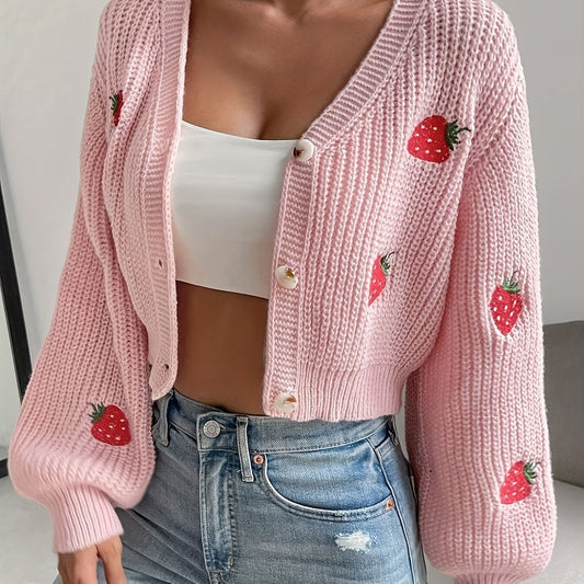 Casual Knitted Sweater Coat For Women