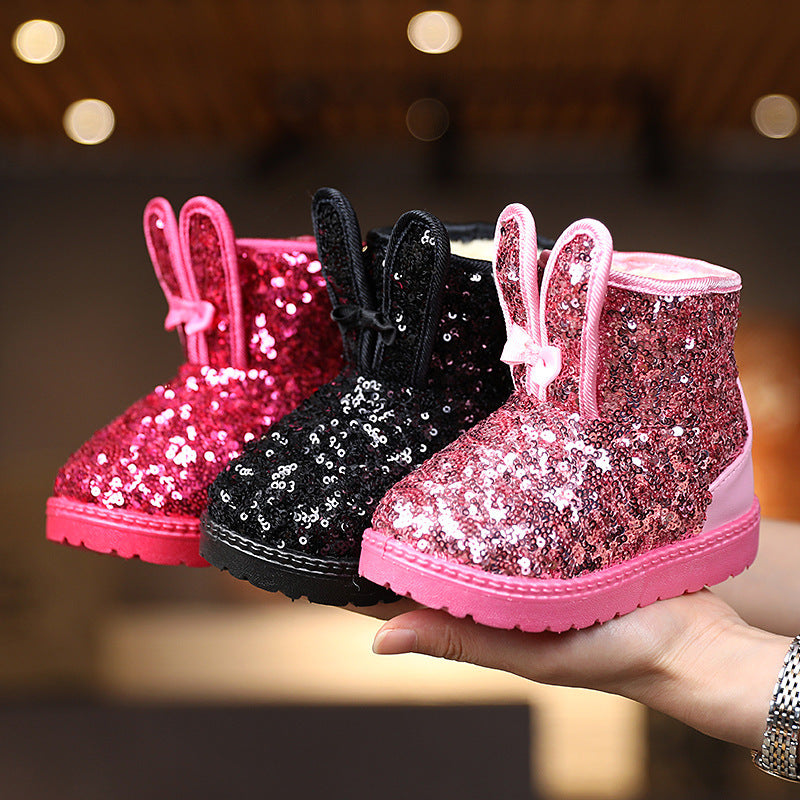 Winter Warm Girls Cotton Shoes Children Winter Shoes Baby Cotton Shoes