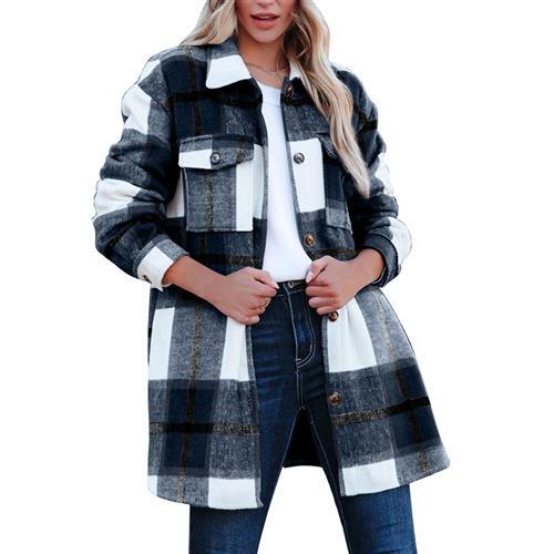 Fashion Casual Long Shirt Coat Women