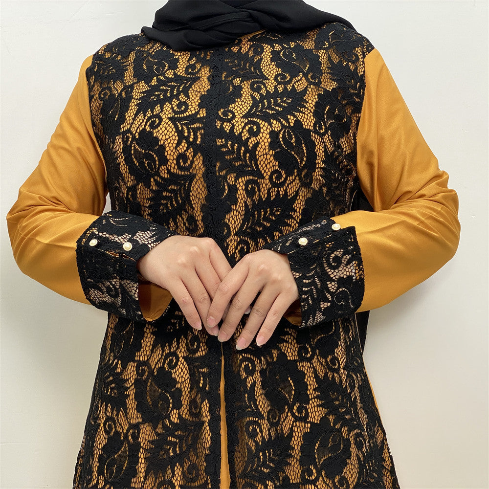 Lace Temperament Women's Clothing Arabic Clothing Robe