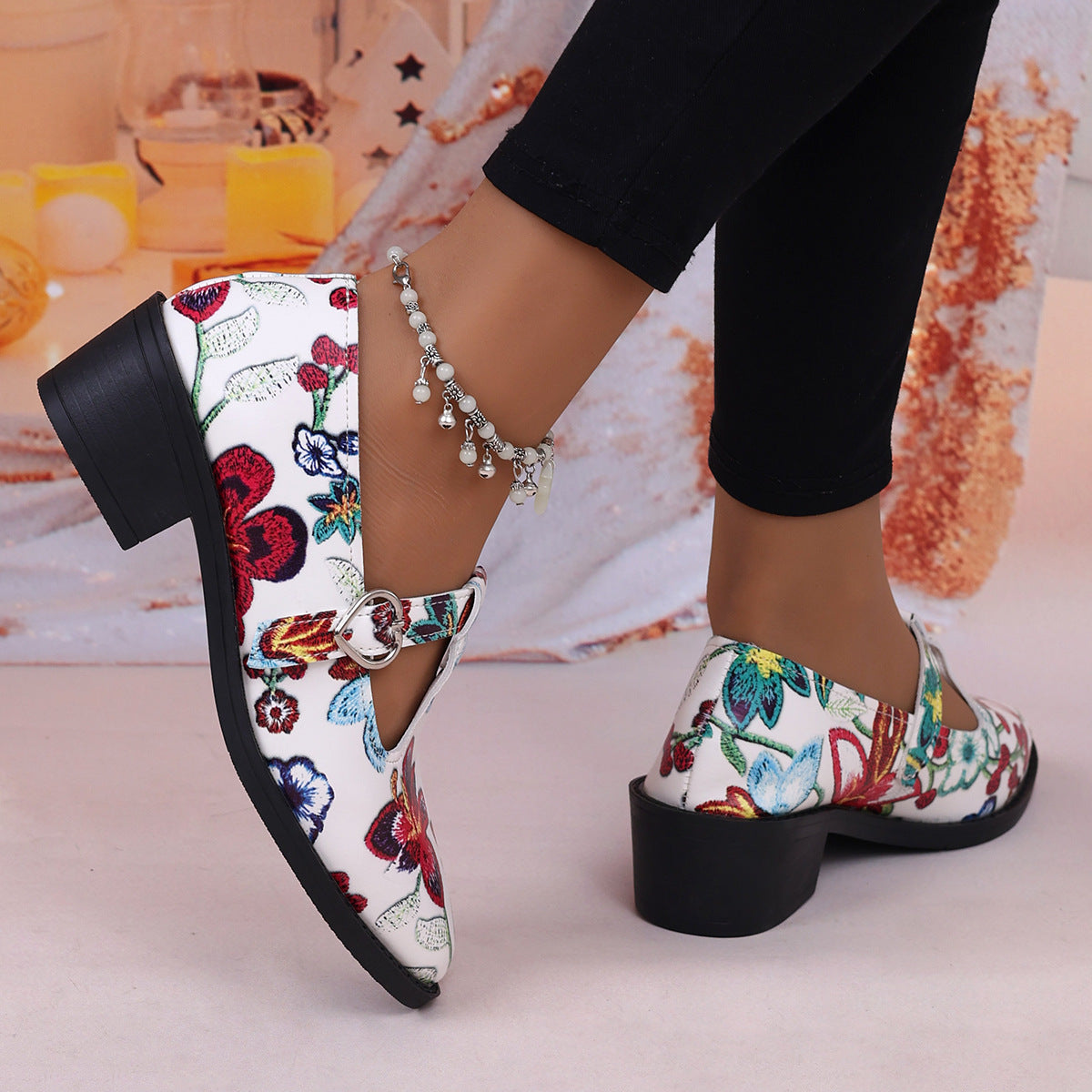 Women's Vintage Mary Jane Leather Shoes