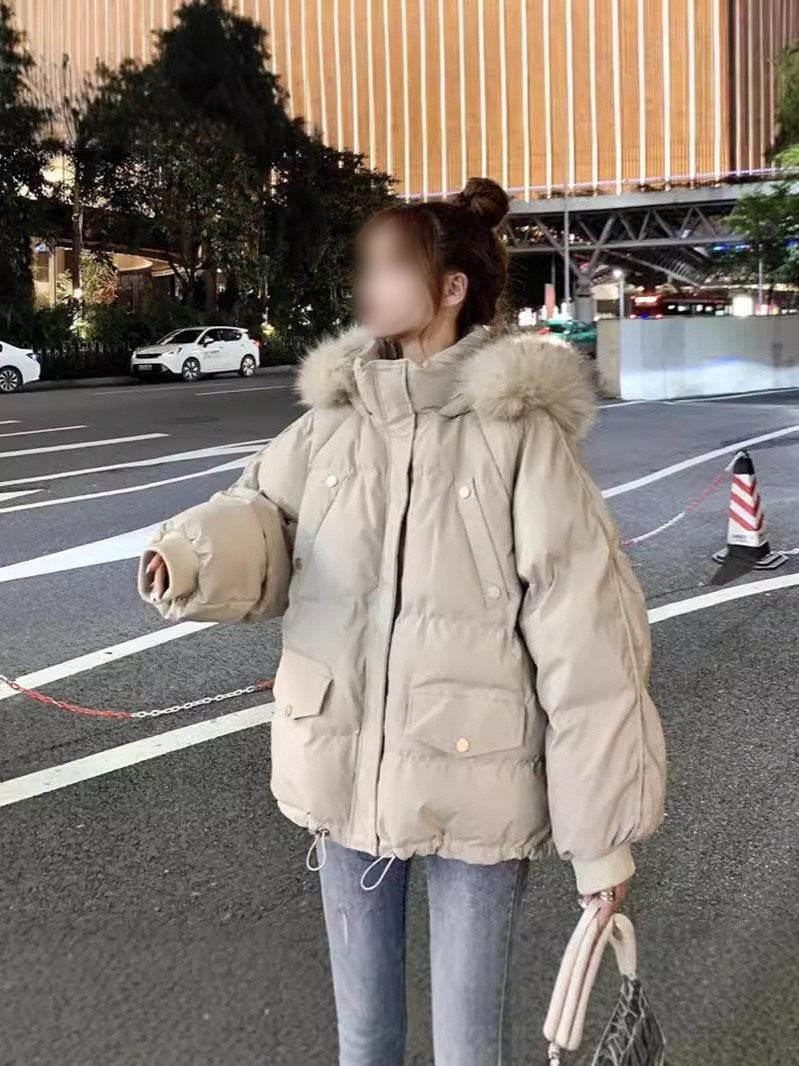 Loose Slimming Parka Coat For Women